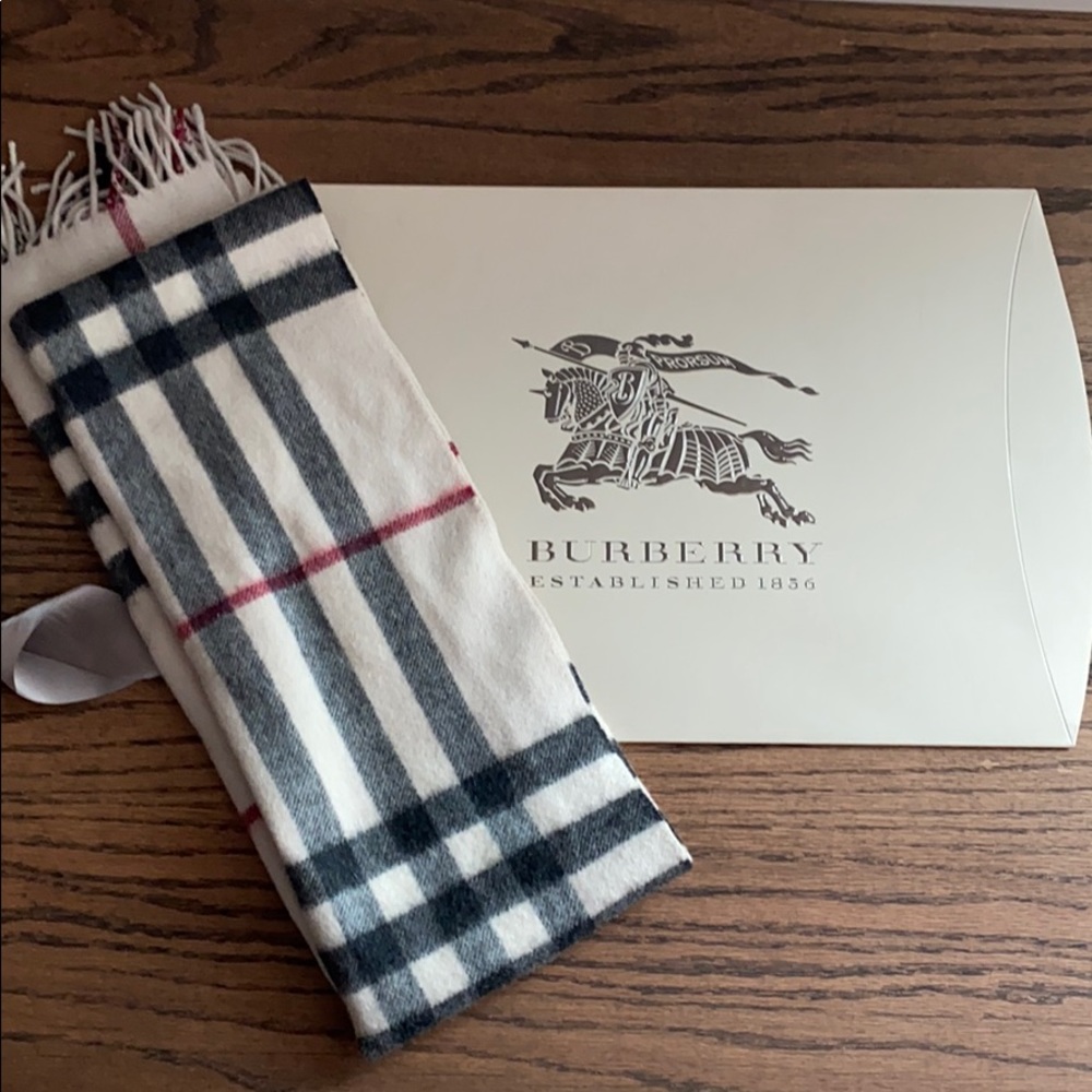 BURBERRY Classic Check Scarf in Stone